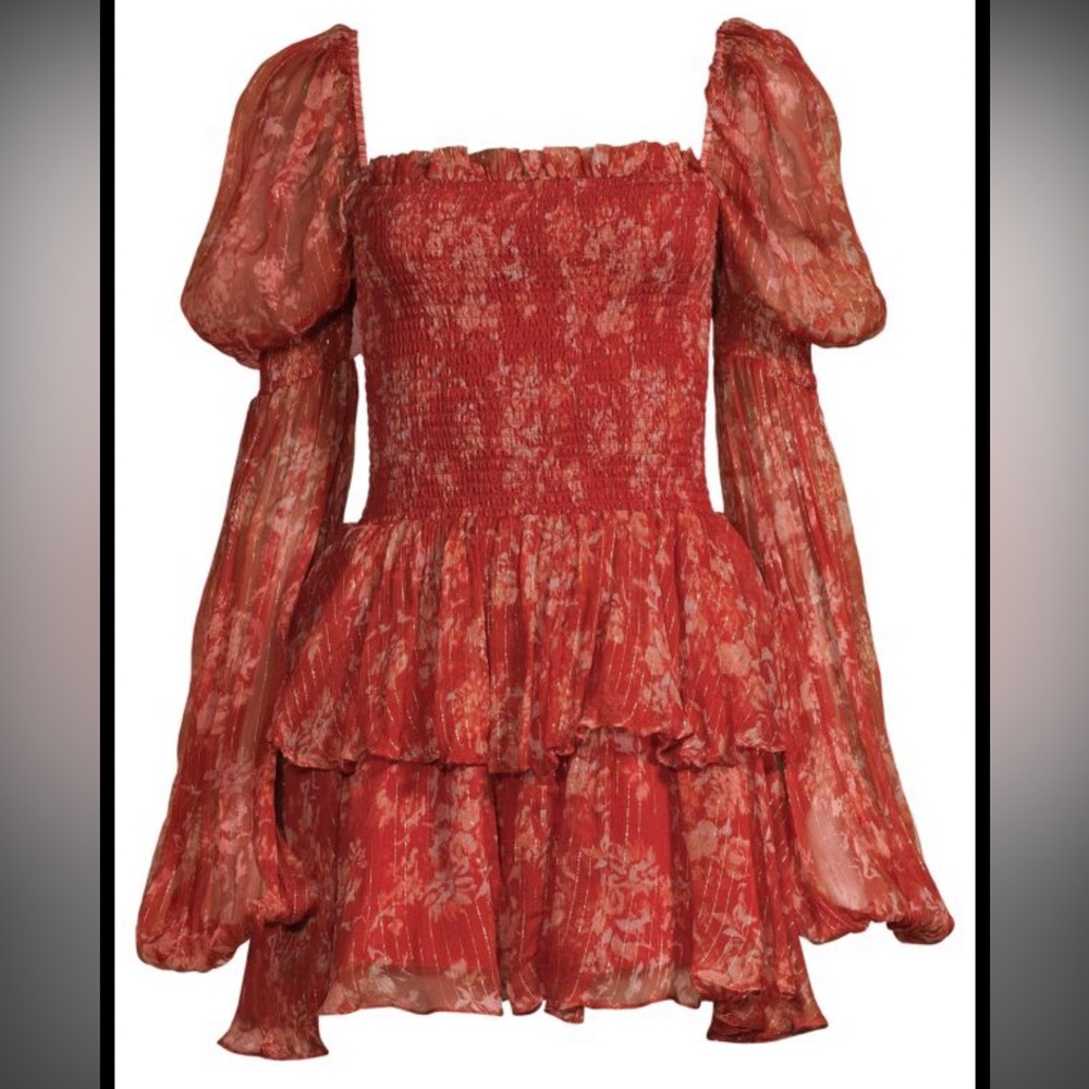 Burgundy Caroline Consta Dress